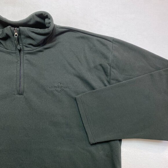 Universal Studio Fleece Sweatshirt Mens 3XL Black 1/4 Zip Embroidered Pullover - Picture 2 of 11